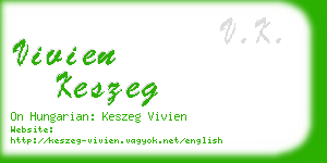 vivien keszeg business card